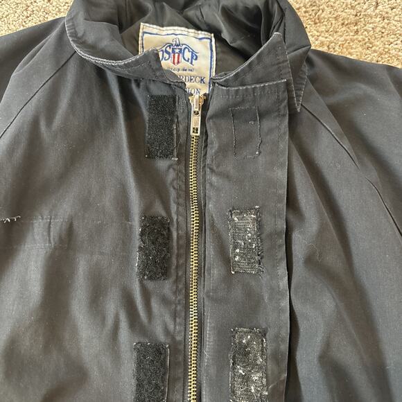 Dscp Quarterdeck Collection Jacket Black Bomber Unisex Utility Small - Picture 2 of 6